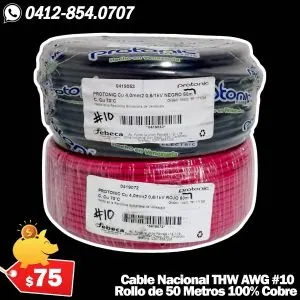 CABLE THW8  6MM 7 LINEAS X ROLLO