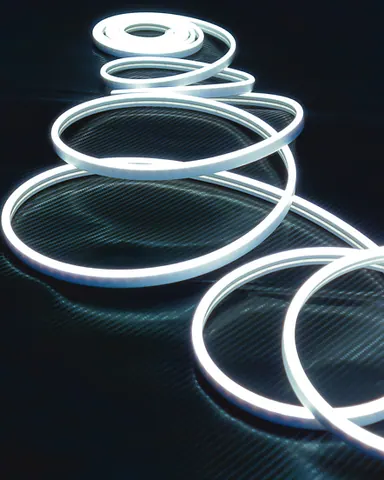 CINTA DE LUZ NEON BLANCO 5 MTS 12V.