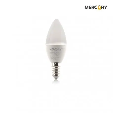 BOMBILLO VELA LED 4.5W 6500K E-14