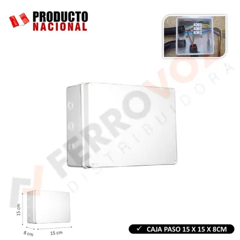 CAJA DE PASO ELECTRICA 15X11X7CM