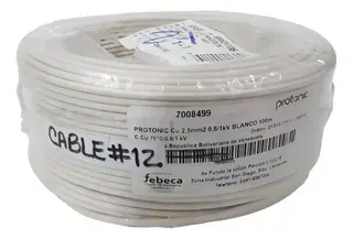 CABLE THW 12  2.5MM 7 LINEAS X METRO