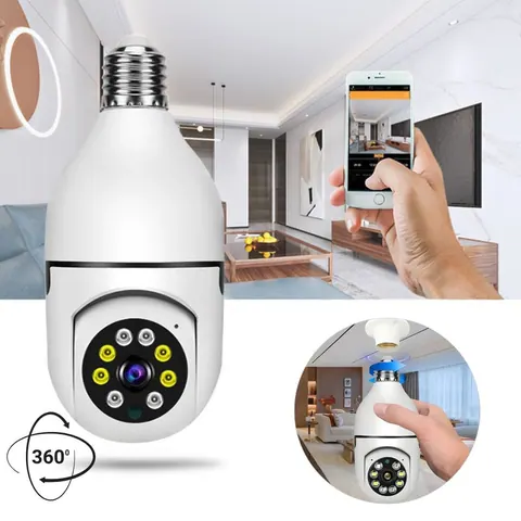 CAMARA DE SEGURIDAD 360° BLANCA E27
