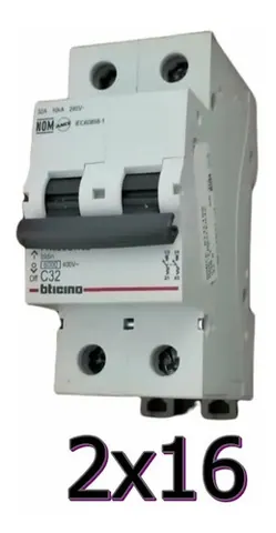 BREAKER TERMOMAGNETICO DOBLE 2 X 32