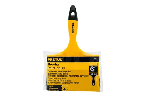 BROCHA M/PLASTICO 6" CERDA NEGRA