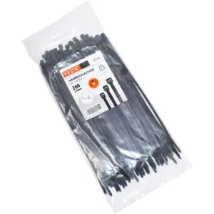 AMARRE NEGRO 20CM X3.6MM 100PZAS