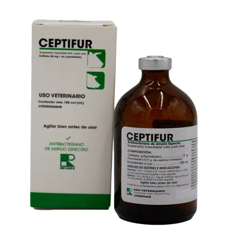 CEPTIFUR X 100CC CEFTIOFUR 50 MG (REVEEX